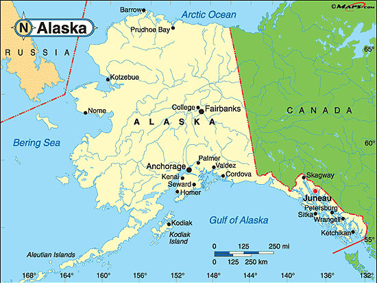 Alaska | Fakta om Alaska | Amerikanska Stater