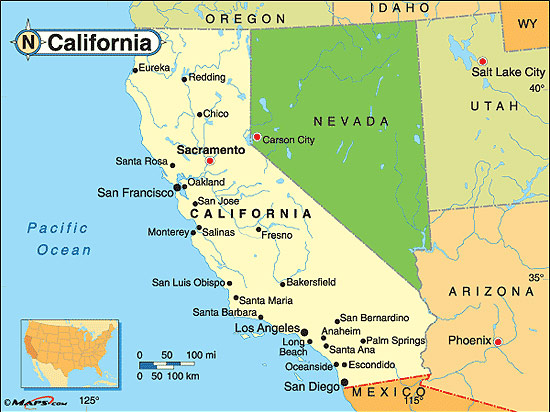 Kalifornien | Fakta om Kalifornien | Amerikanska Stater