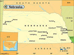 Nebraska karta