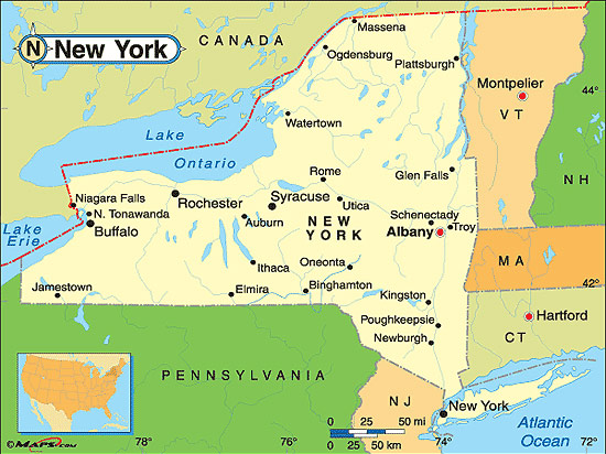New York | Fakta om New York | Amerikanska Stater