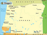 Oregon karta