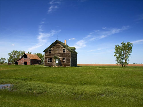 Bondgård i North Dakota